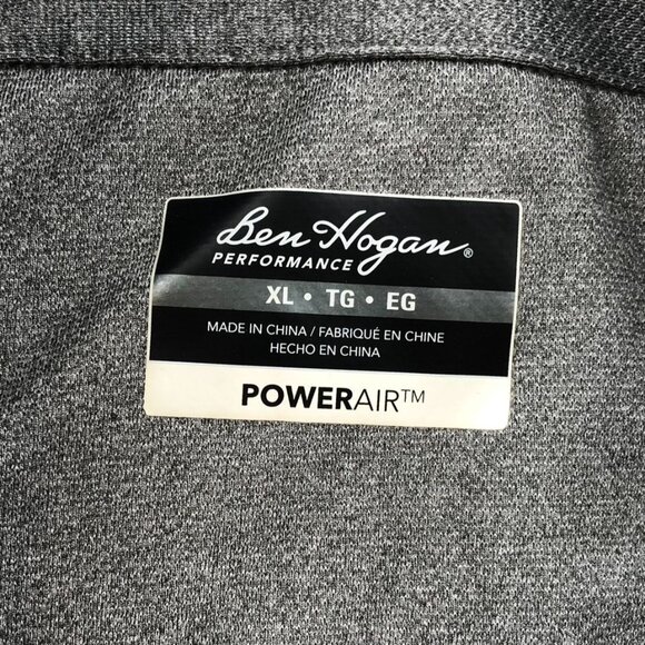 Ben Hogan Mens Polo Shirt Size XL Long Sleeve Performance Power Air Athleisure - Picture 2 of 8